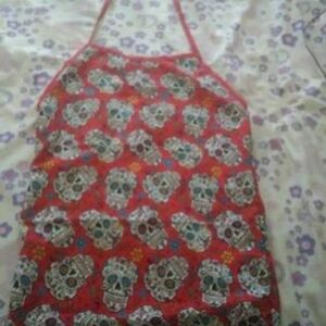 Red Candy Skull Halter Top